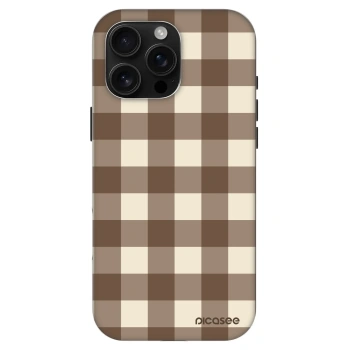 Hülle für Apple iPhone 16 Pro Max - Brown grid