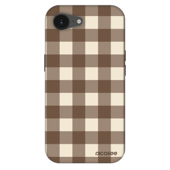 Hülle für Apple iPhone 16e - Brown grid