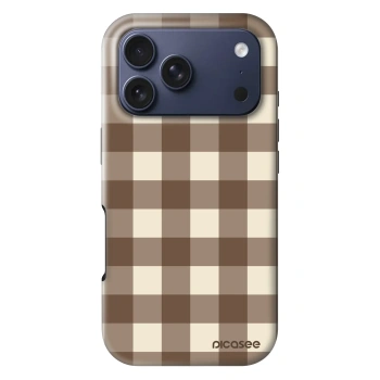 Hülle für Apple iPhone 18 Pro - Brown grid