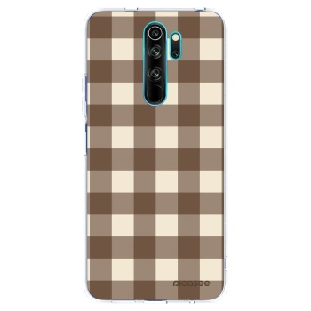 Hülle für Xiaomi Redmi Note 8 Pro - Brown grid