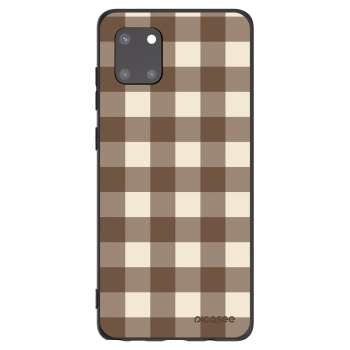 Hülle für Samsung Galaxy Note 10 Lite N770F - Brown grid