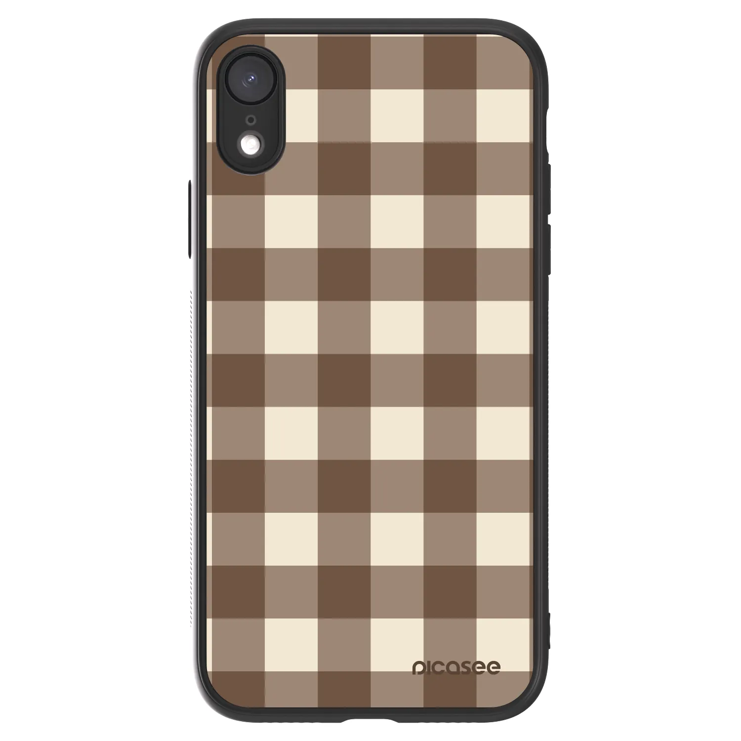 Picasee ULTIMATE CASE für Apple iPhone XR - Brown grid