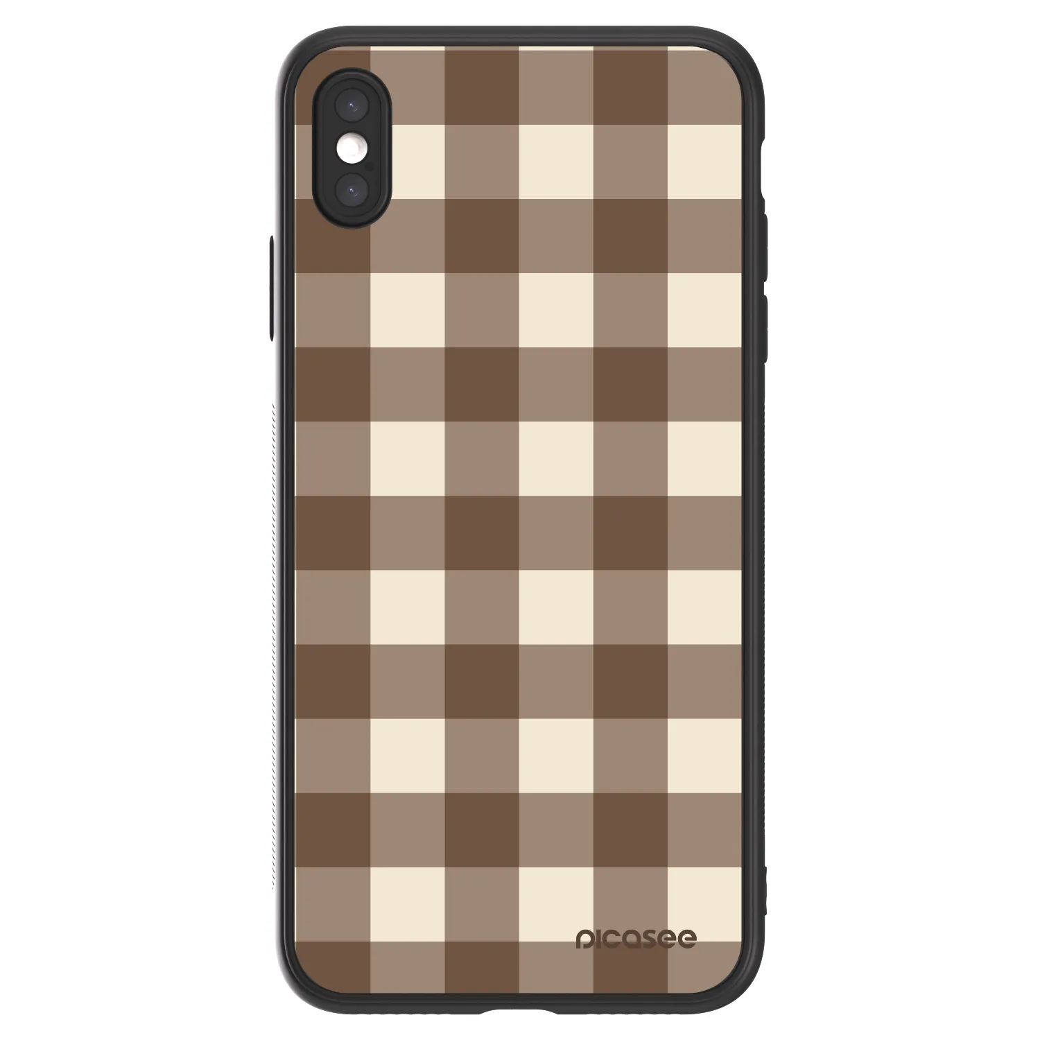Picasee ULTIMATE CASE für Apple iPhone XS Max - Brown grid