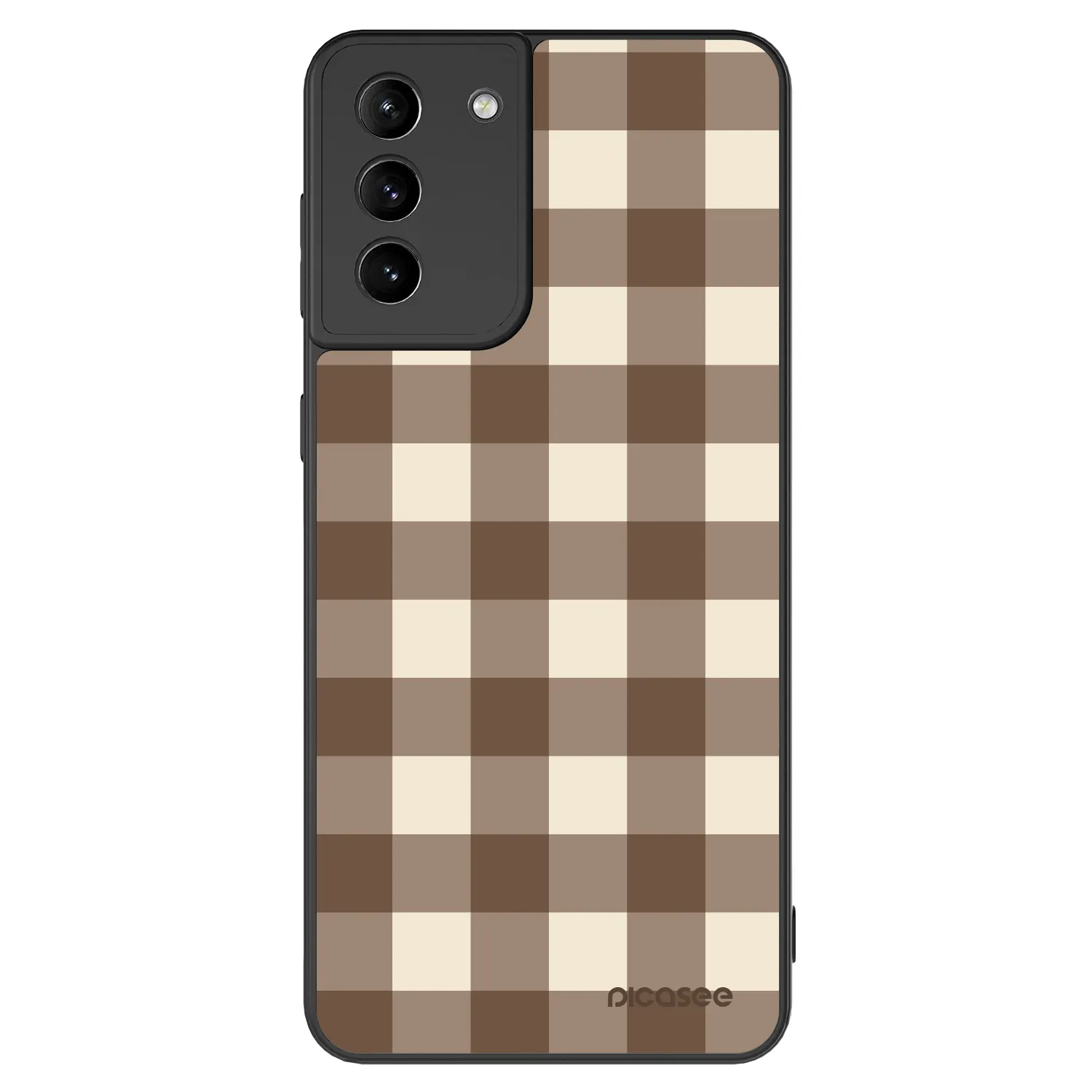 Picasee ULTIMATE CASE für Samsung Galaxy S21+ 5G G996F - Brown grid