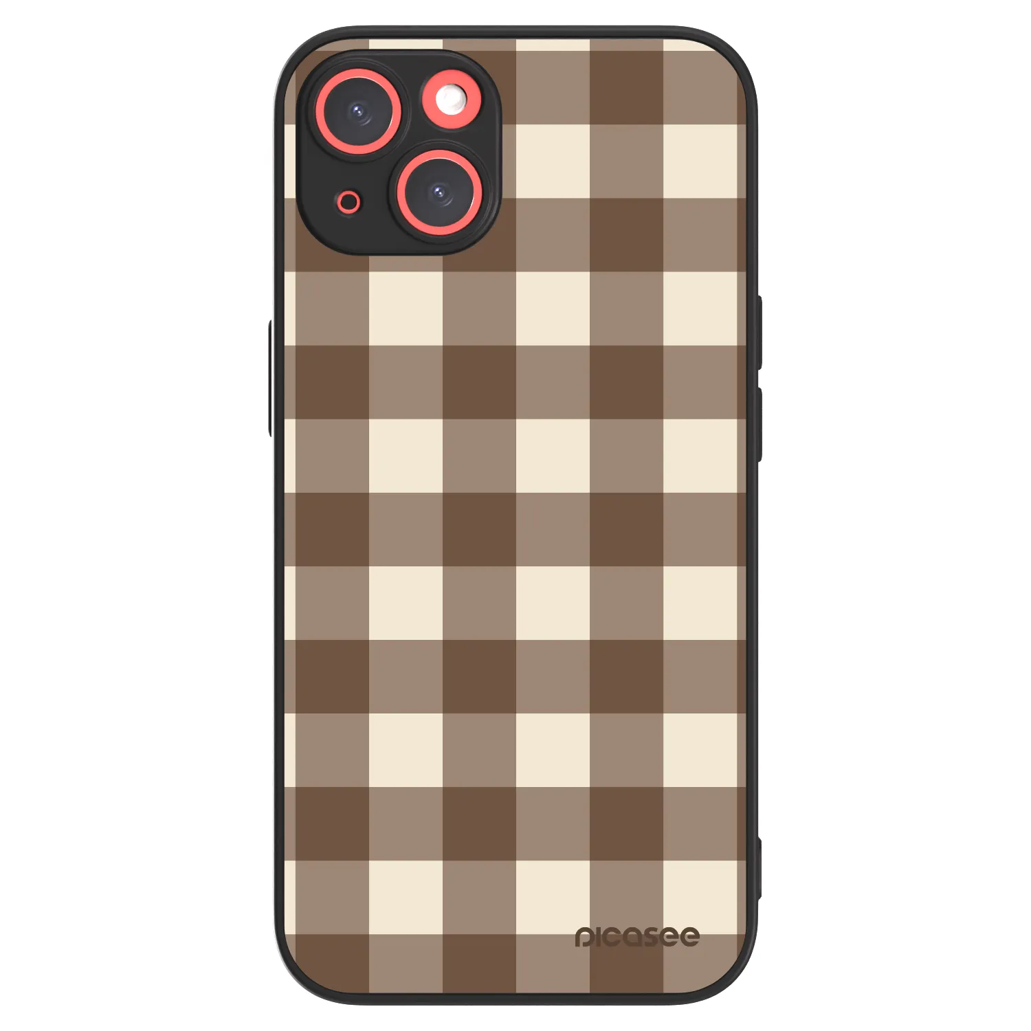 Picasee ULTIMATE CASE für Apple iPhone 13 - Brown grid