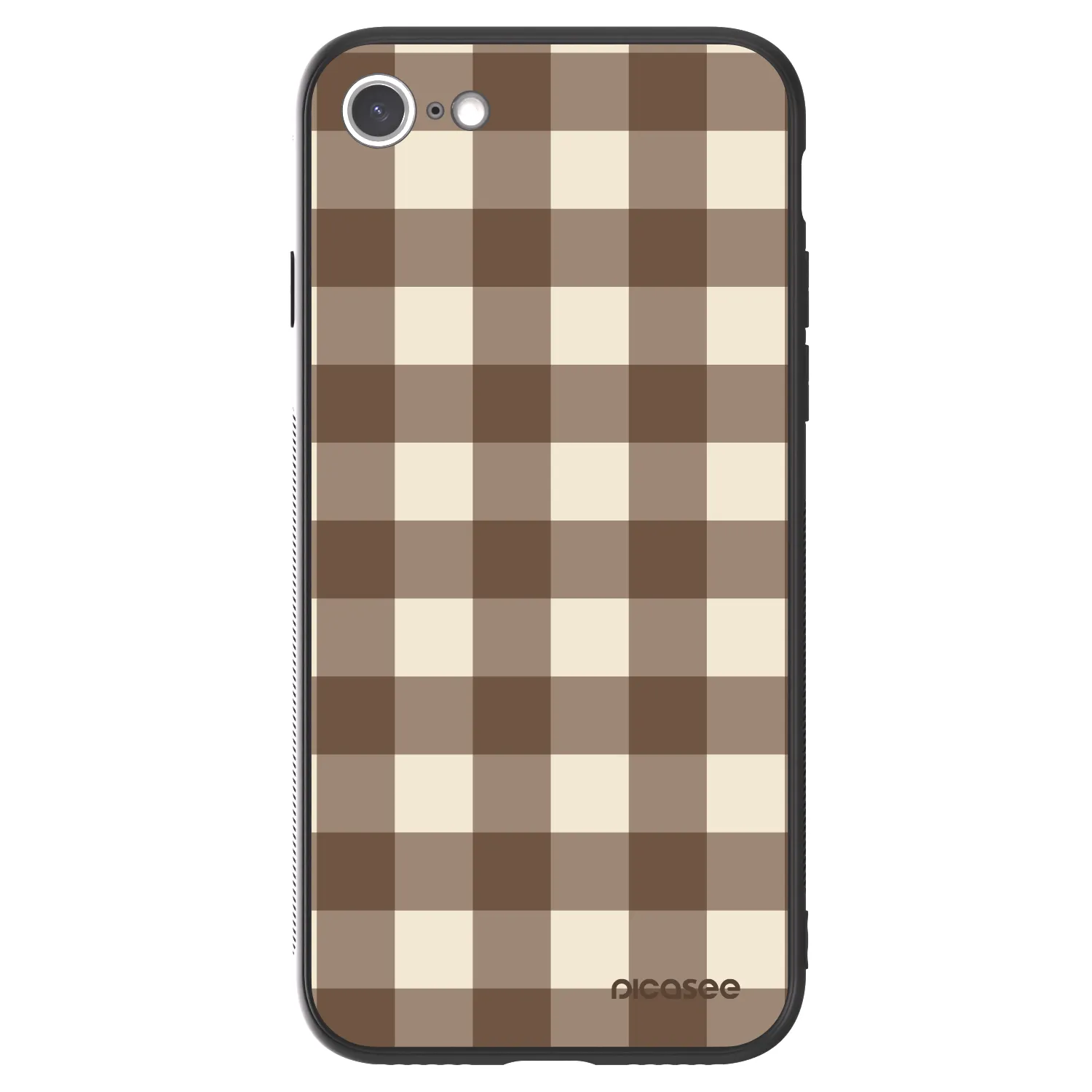 Picasee ULTIMATE CASE für Apple iPhone 8 - Brown grid