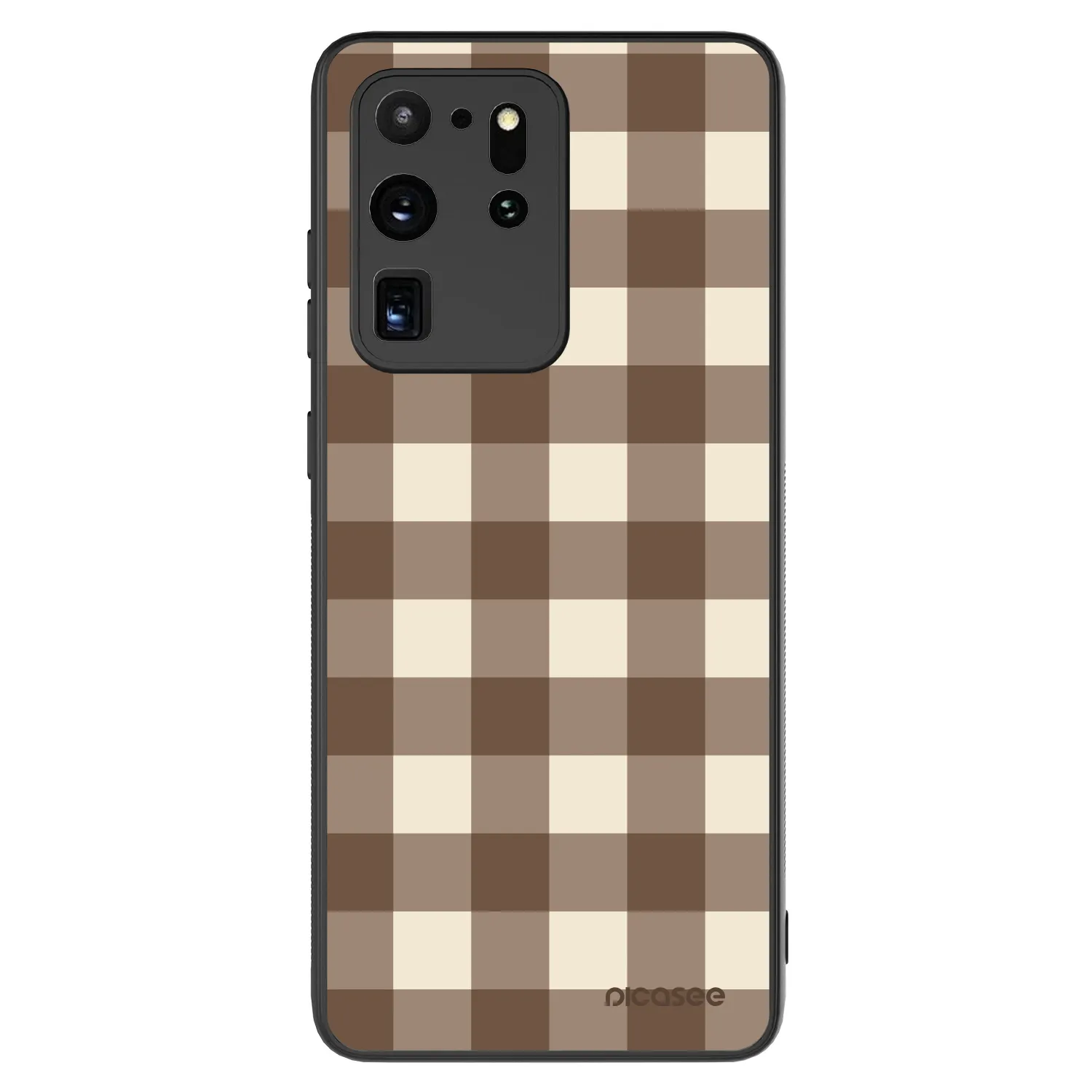 Picasee ULTIMATE CASE für Samsung Galaxy S20 Ultra 5G G988F - Brown grid