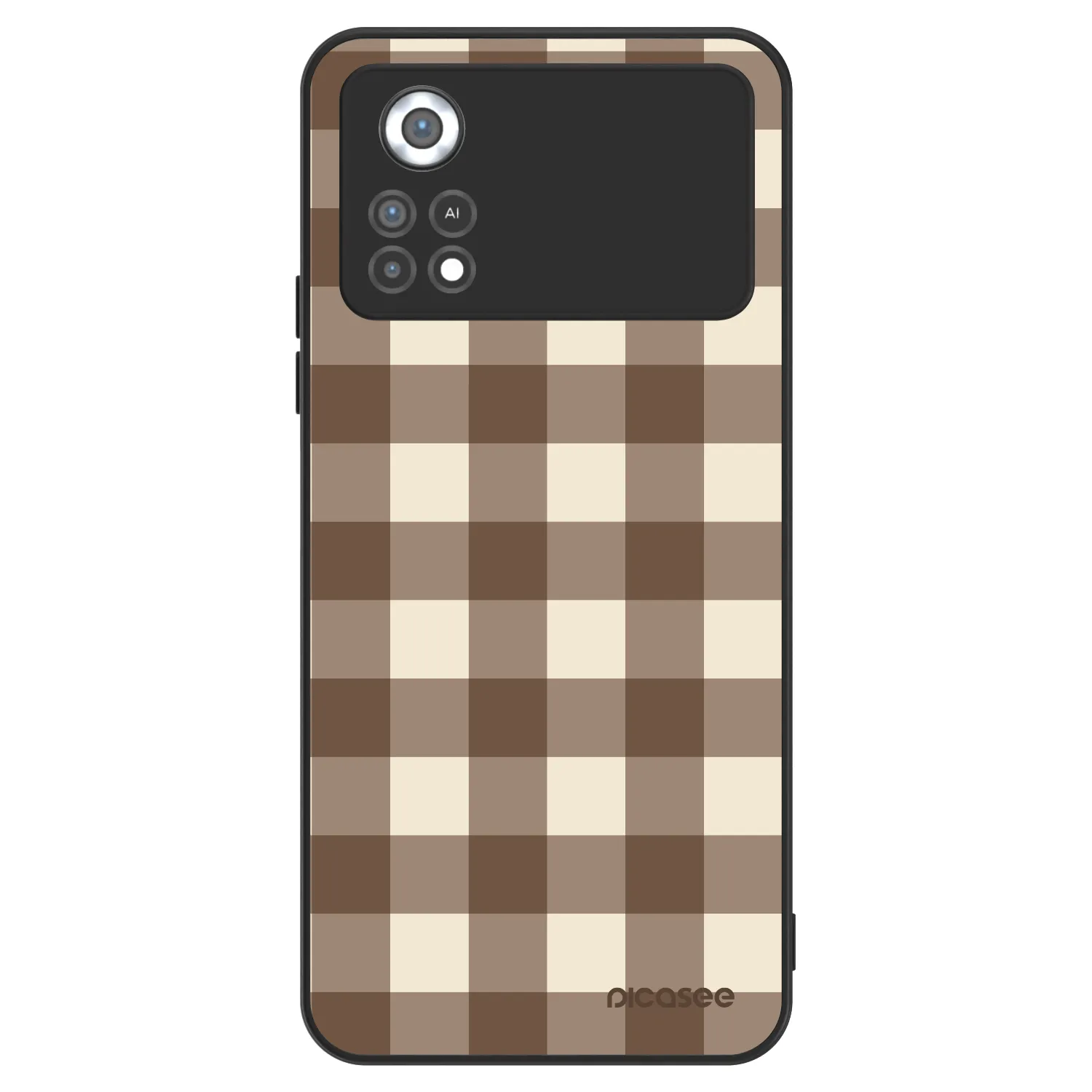 Picasee ULTIMATE CASE für Xiaomi Poco X4 Pro 5G - Brown grid
