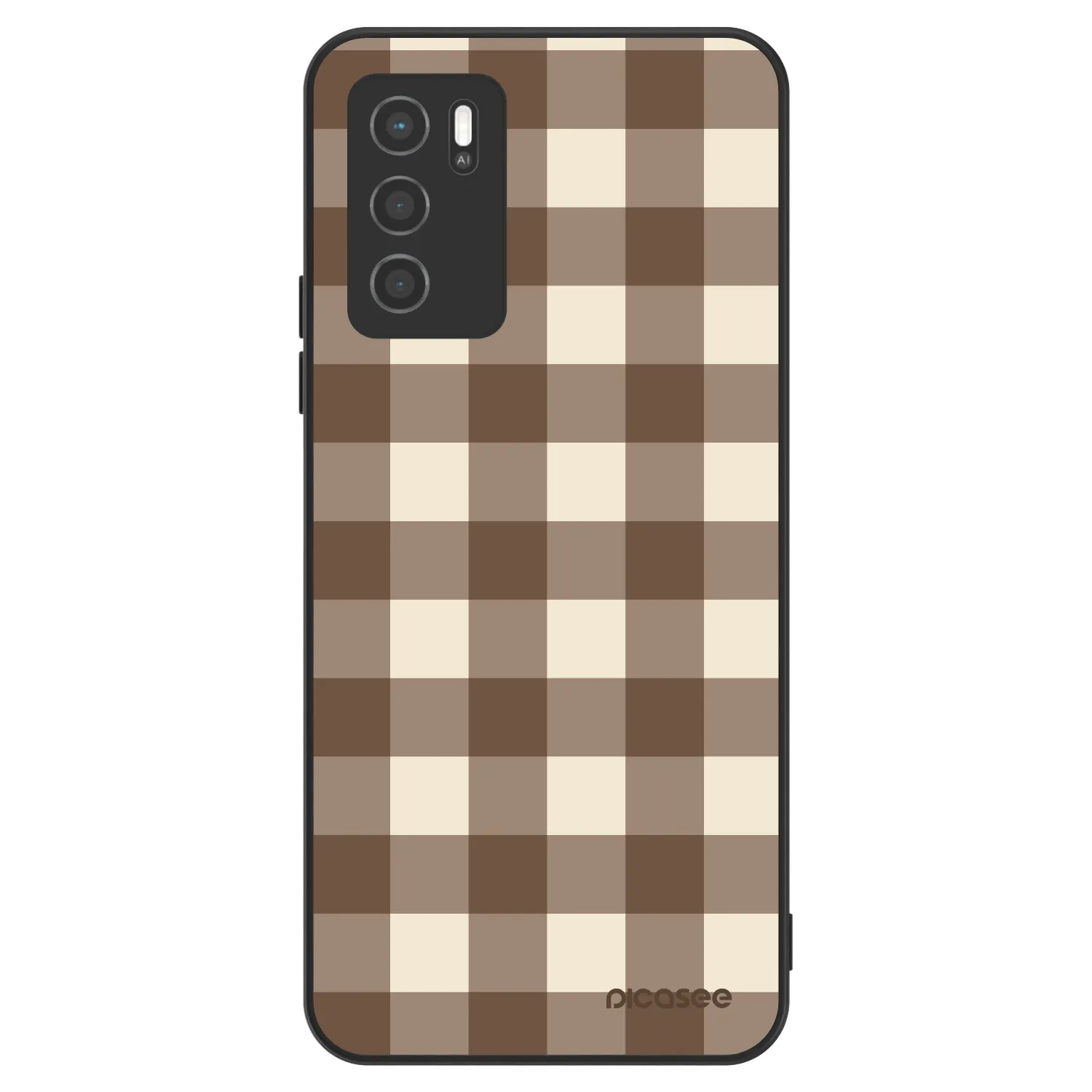 Picasee ULTIMATE CASE für OPPO A16 - Brown grid