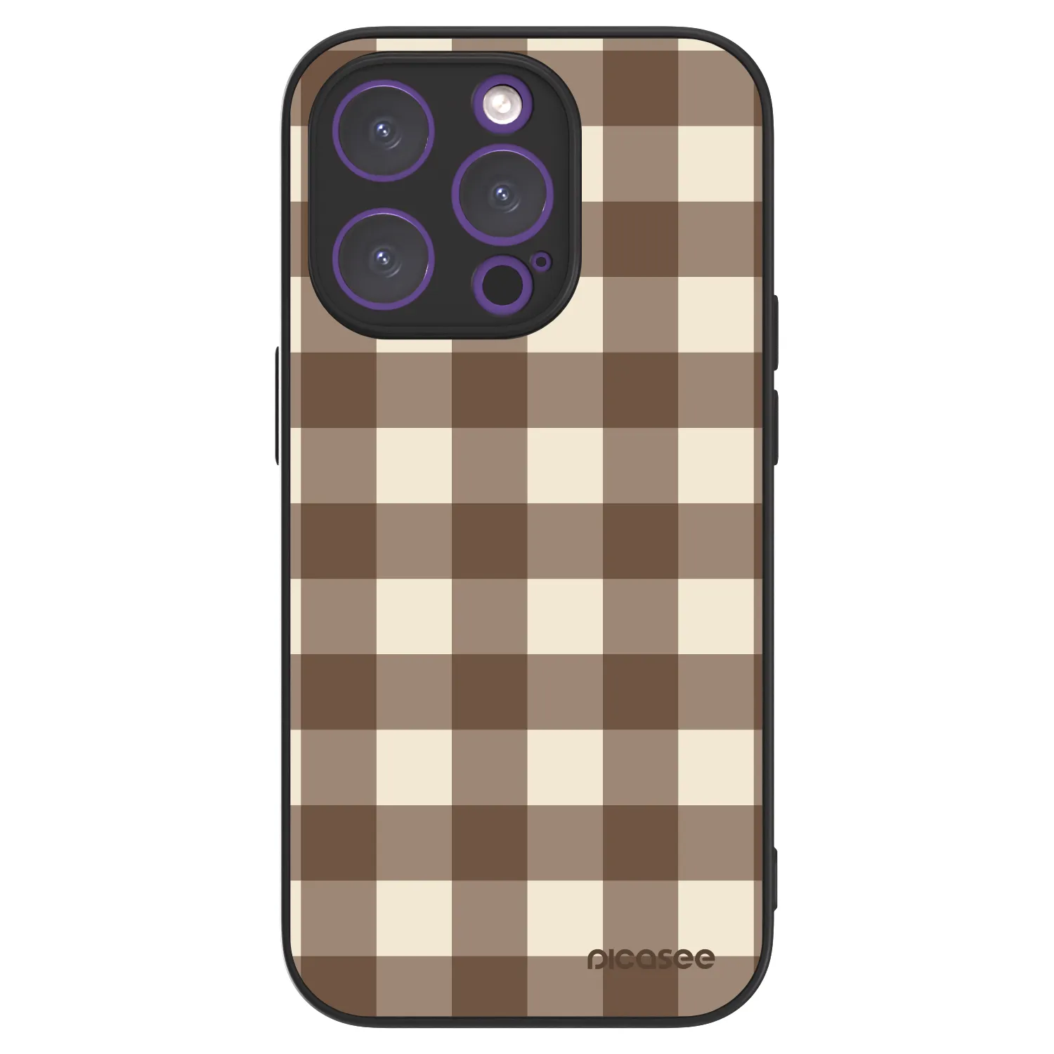 Picasee ULTIMATE CASE für Apple iPhone 14 Pro - Brown grid