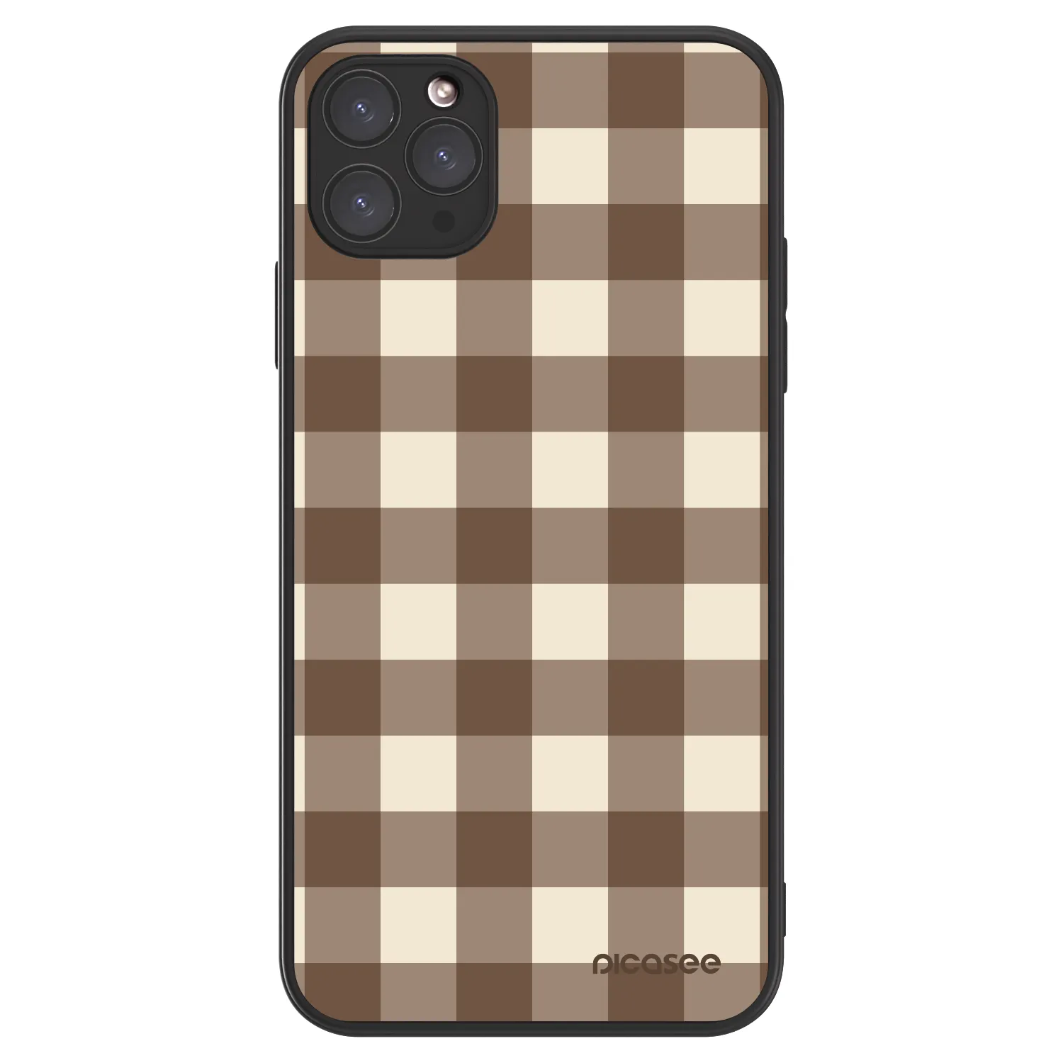 Picasee ULTIMATE CASE MagSafe für Apple iPhone 11 Pro Max - Brown grid