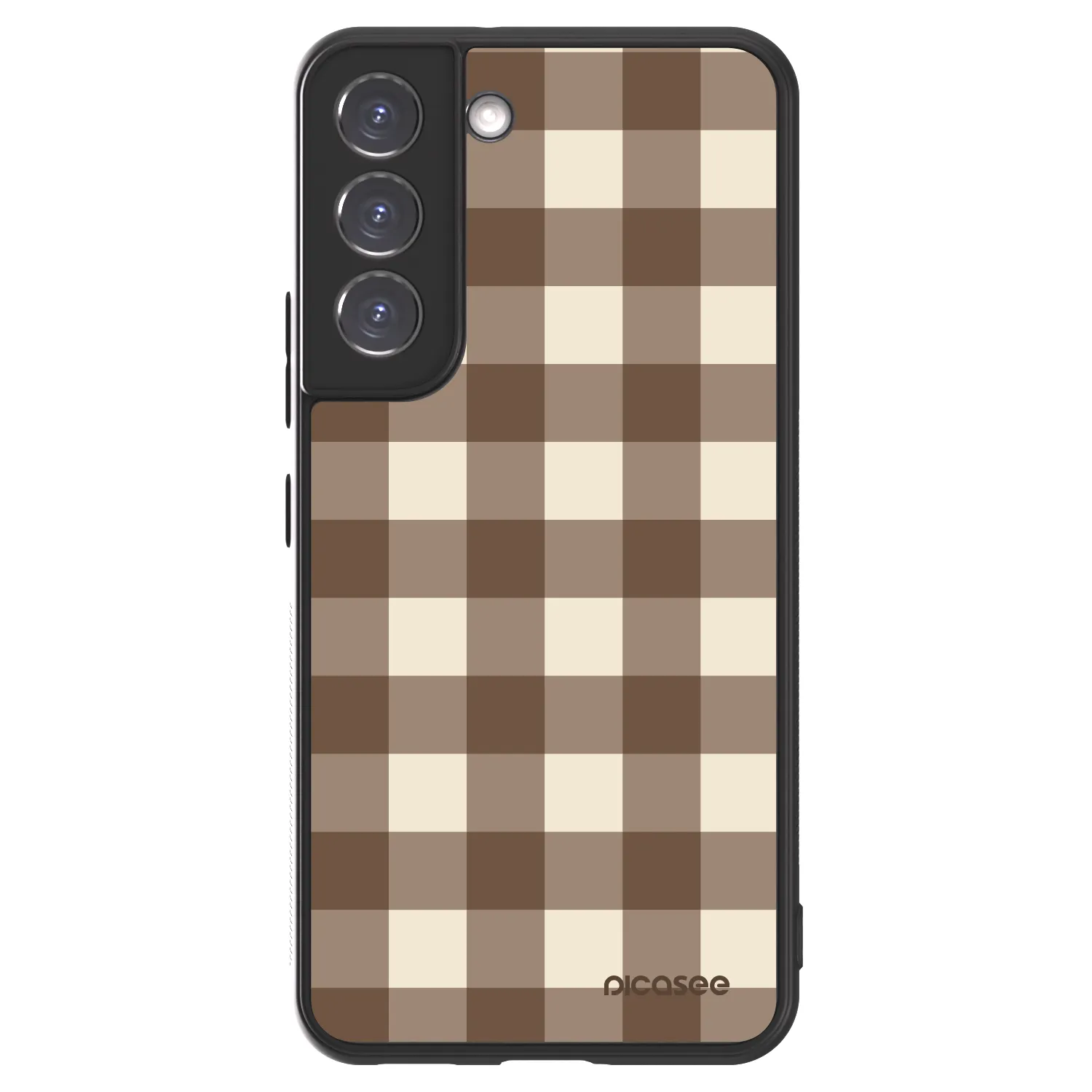 Picasee ULTIMATE CASE PowerShare für Samsung Galaxy S22 5G - Brown grid