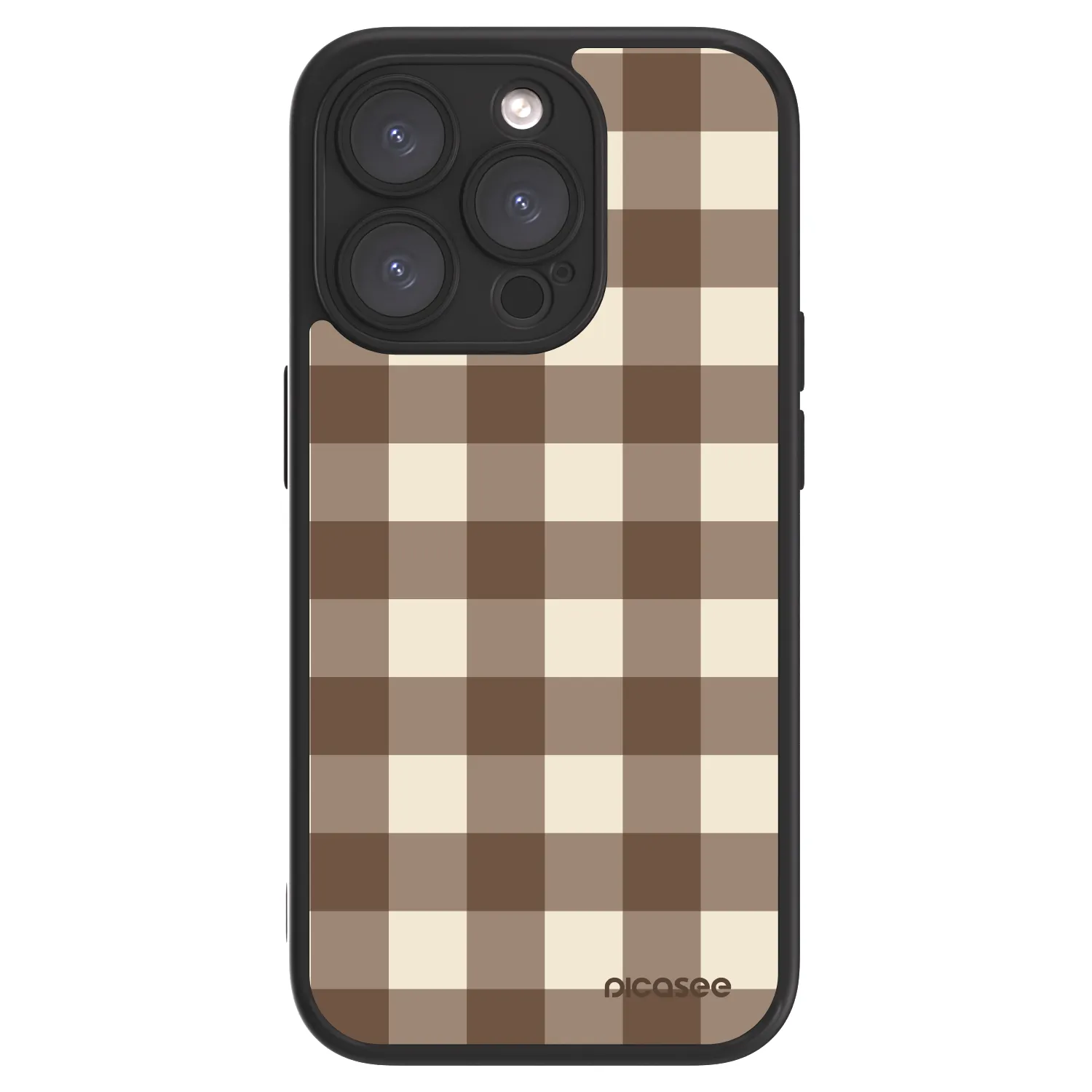 Picasee ULTIMATE CASE MagSafe für Apple iPhone 15 Pro - Brown grid
