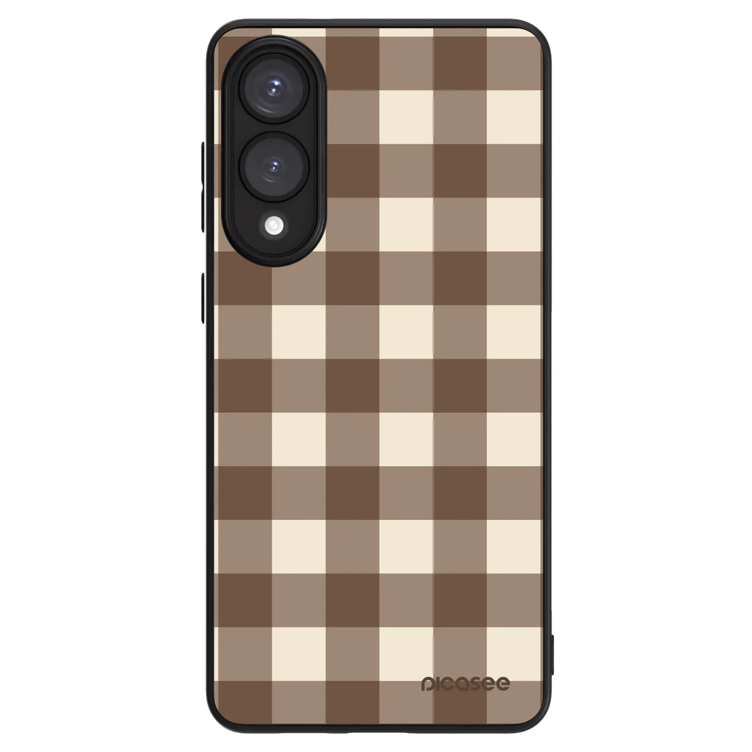 Picasee ULTIMATE CASE PowerShare für Samsung Galaxy S25 Edge 5G - Brown grid