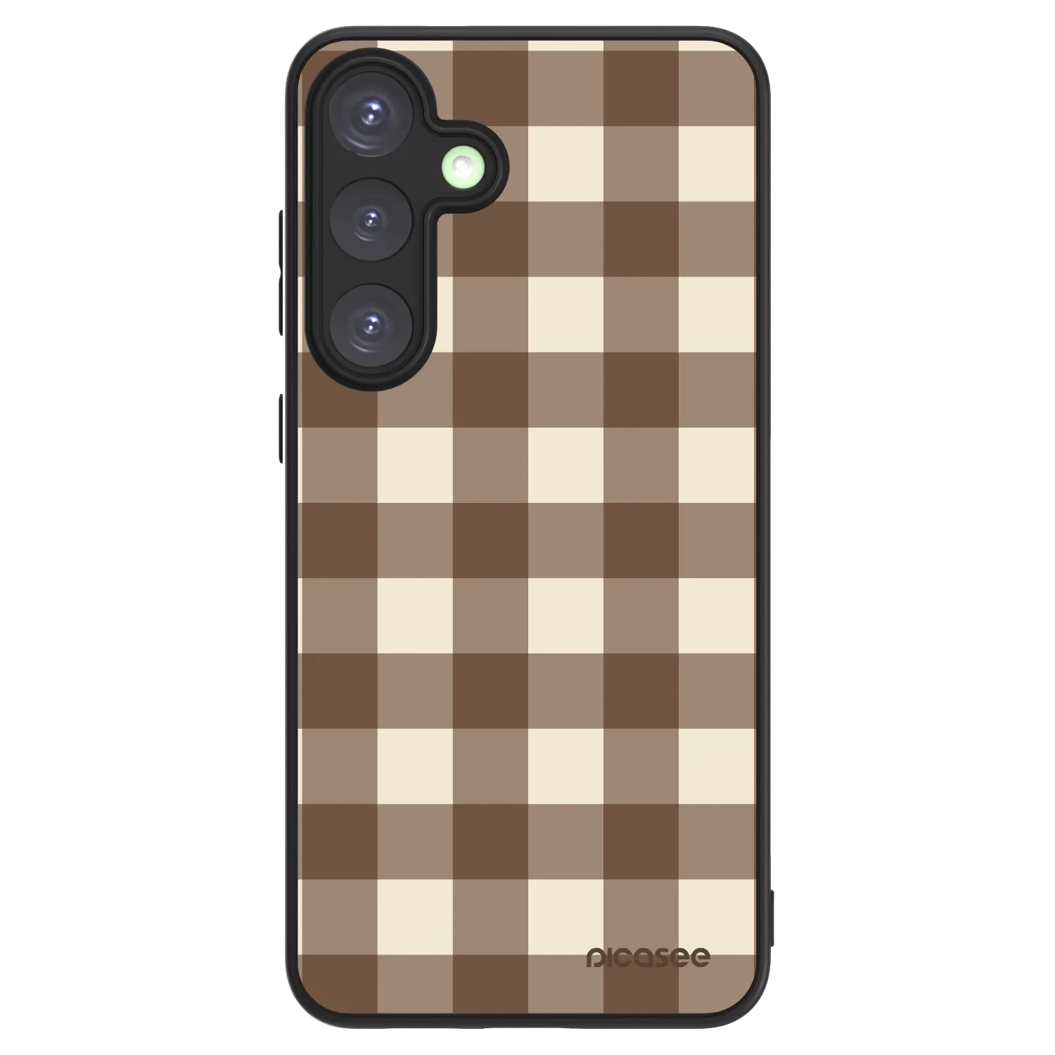 Picasee ULTIMATE CASE PowerShare für Samsung Galaxy S25+ 5G - Brown grid