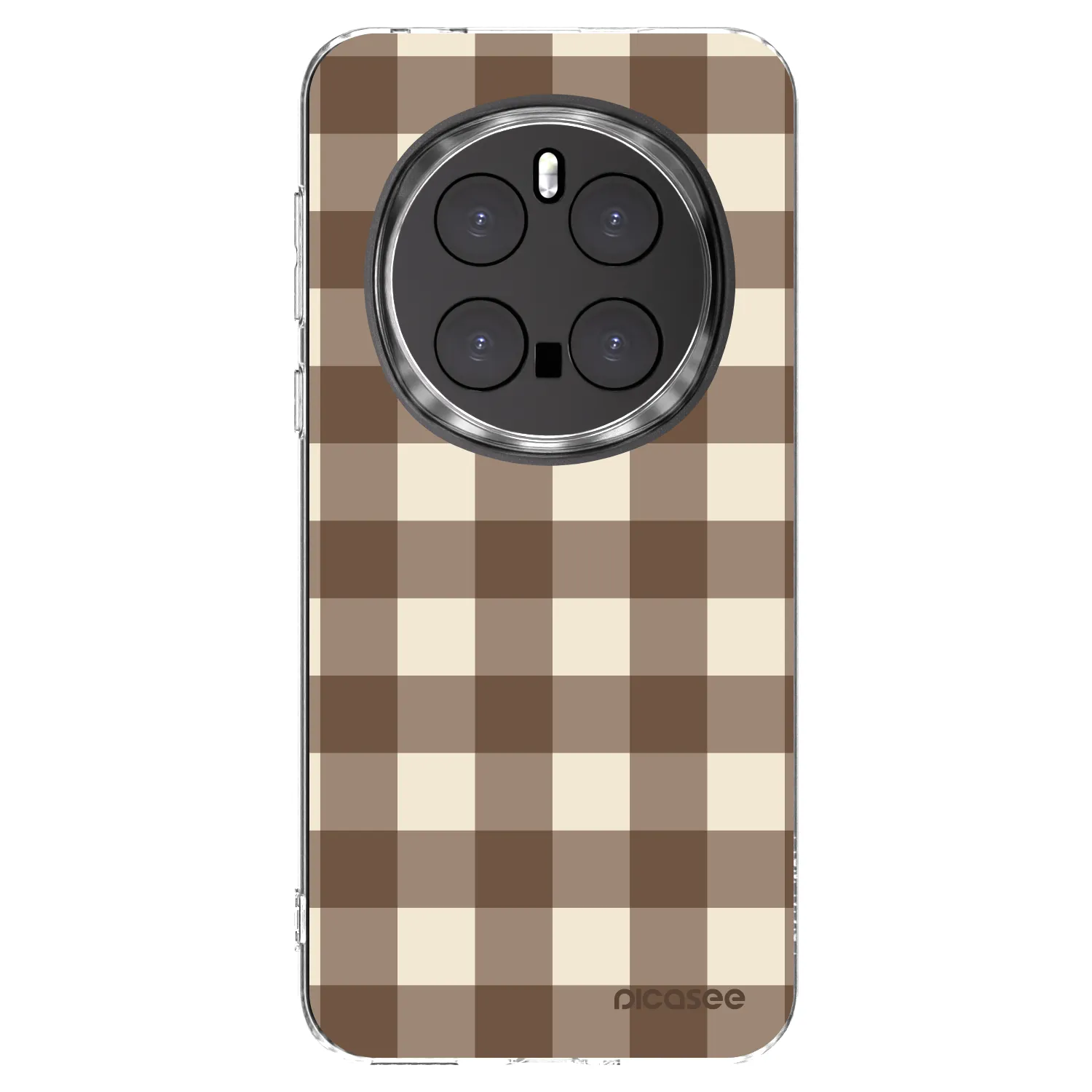 Picasee Honor Magic7 Pro 5G Hülle - Transparentes Silikon - Brown grid