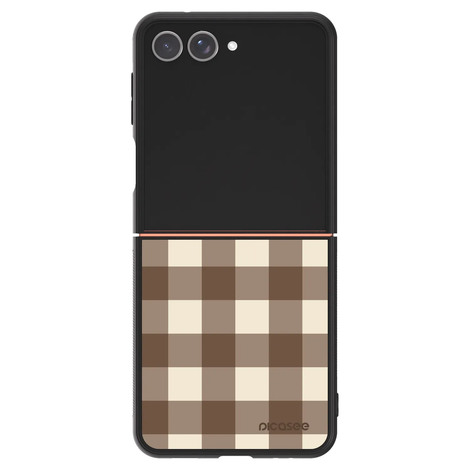 Picasee ULTIMATE CASE für Samsung Galaxy Z Flip7 5G - Brown grid