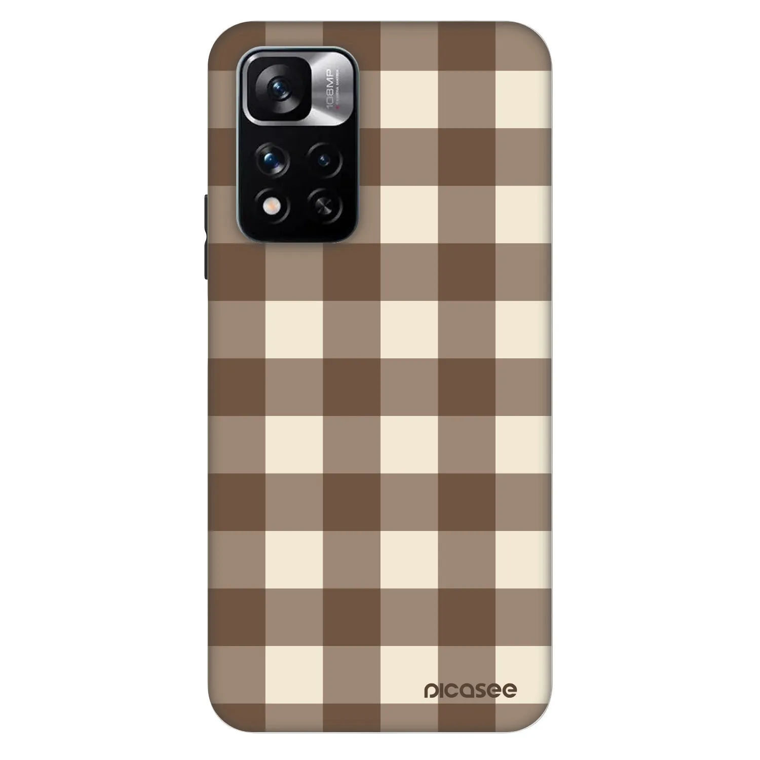 Picasee Fashion Case für Xiaomi Redmi Note 11 Pro - Brown grid