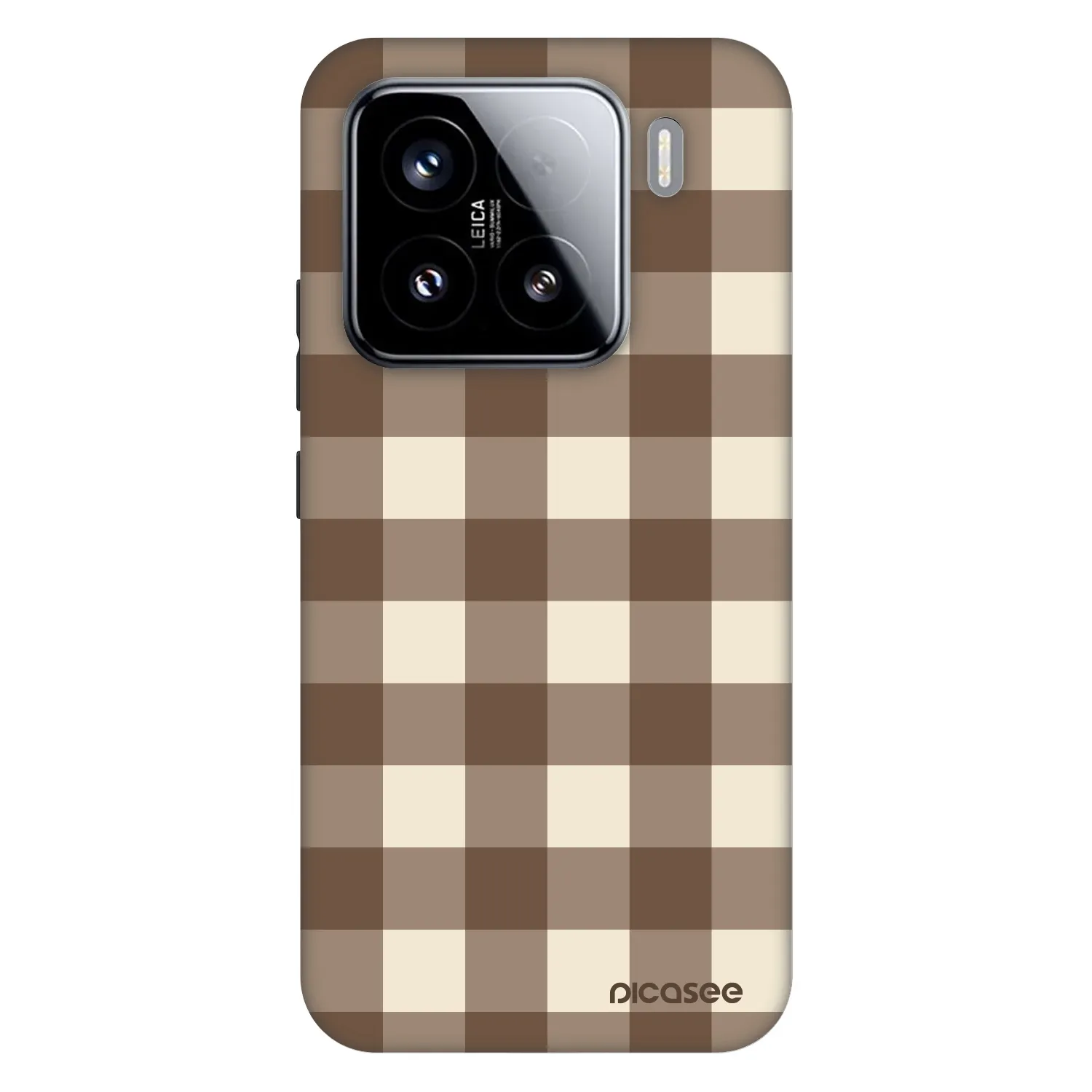 Picasee Fashion Case für Xiaomi 15 - Brown grid