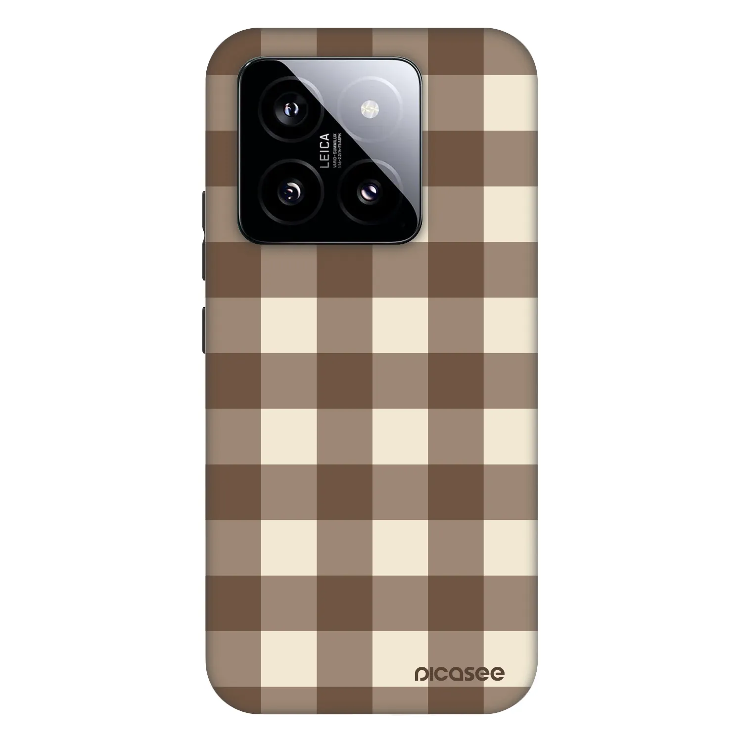Picasee Fashion Case für Xiaomi 14 - Brown grid