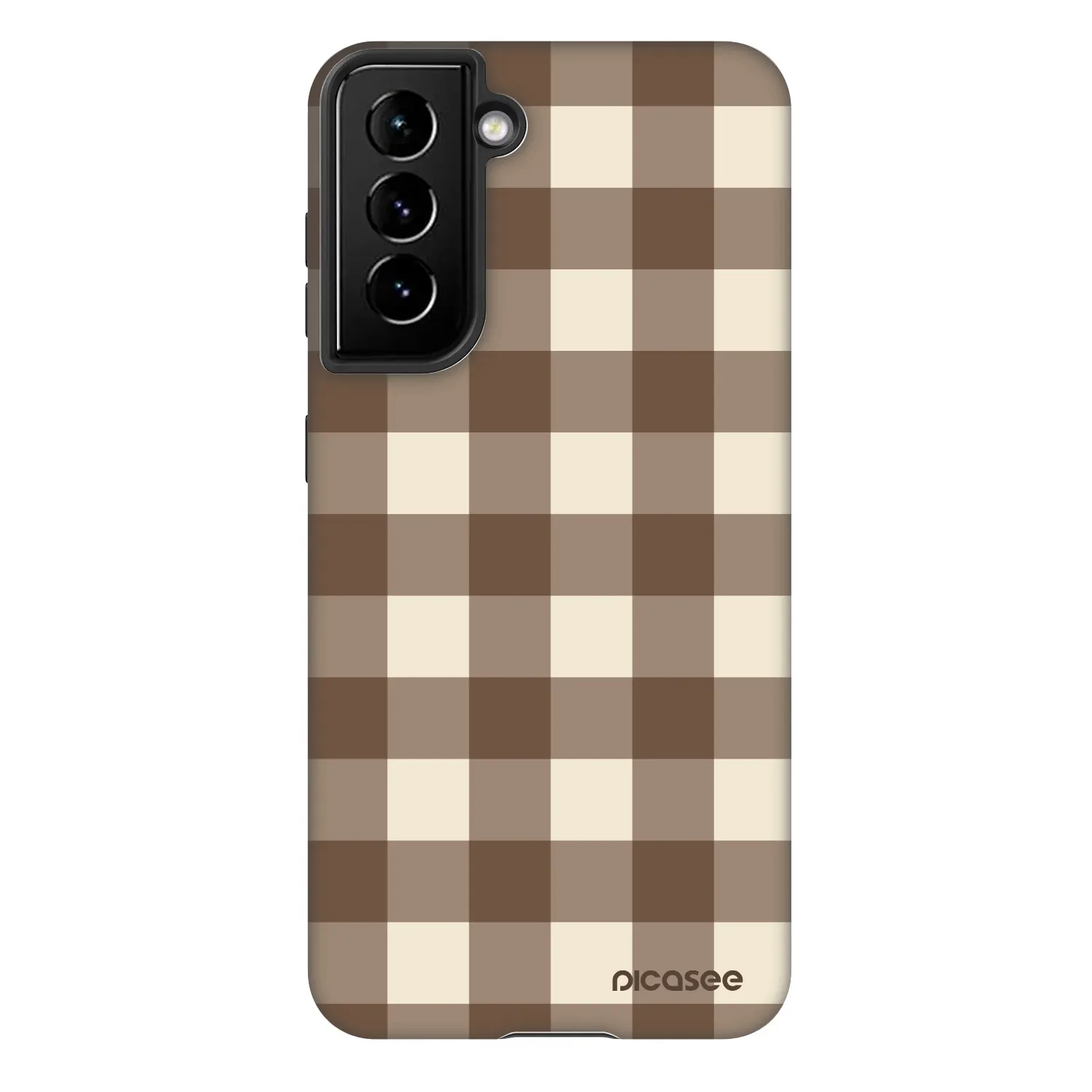 Picasee Fashion Case für Samsung Galaxy S22 5G - Brown grid