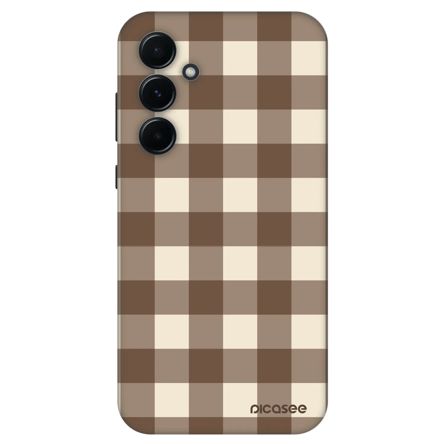 Picasee Fashion Case für Samsung Galaxy A55 5G A556B - Brown grid