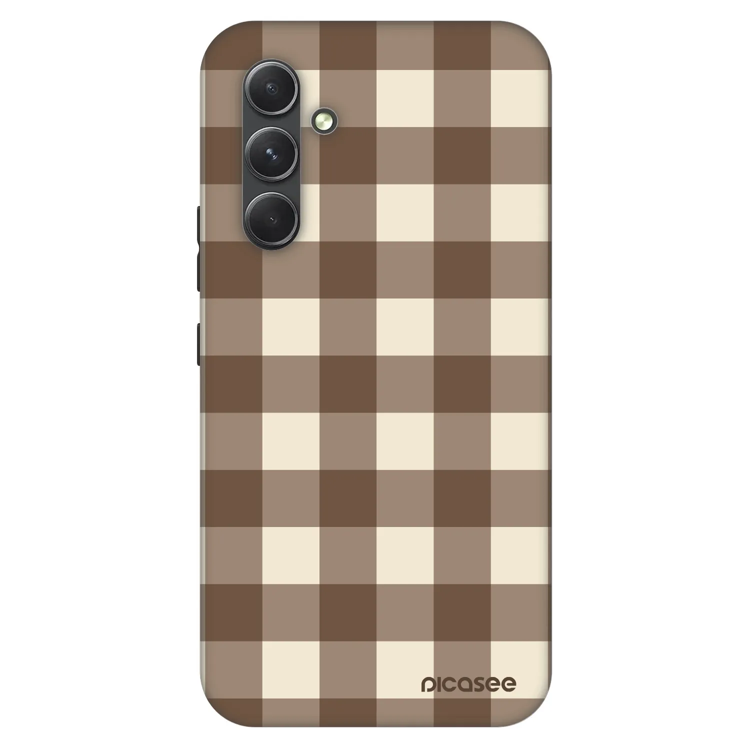 Picasee Fashion Case für Samsung Galaxy A54 5G A546B - Brown grid