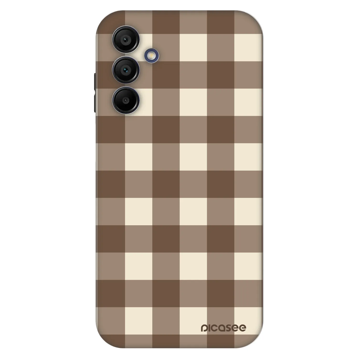 Picasee Fashion Case für Samsung Galaxy A15 A156B 5G - Brown grid