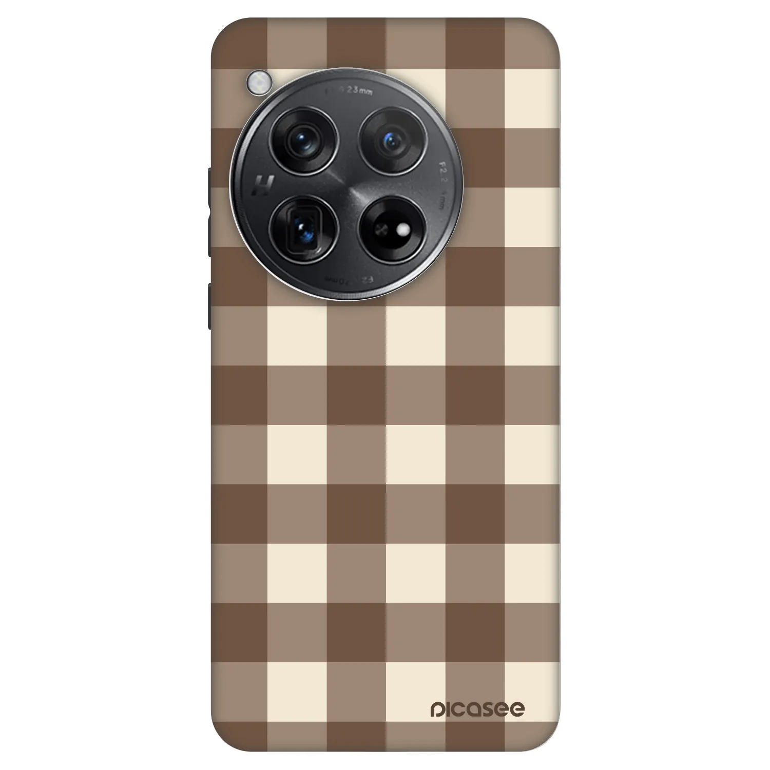 Picasee Fashion Case für OnePlus 12 5G - Brown grid