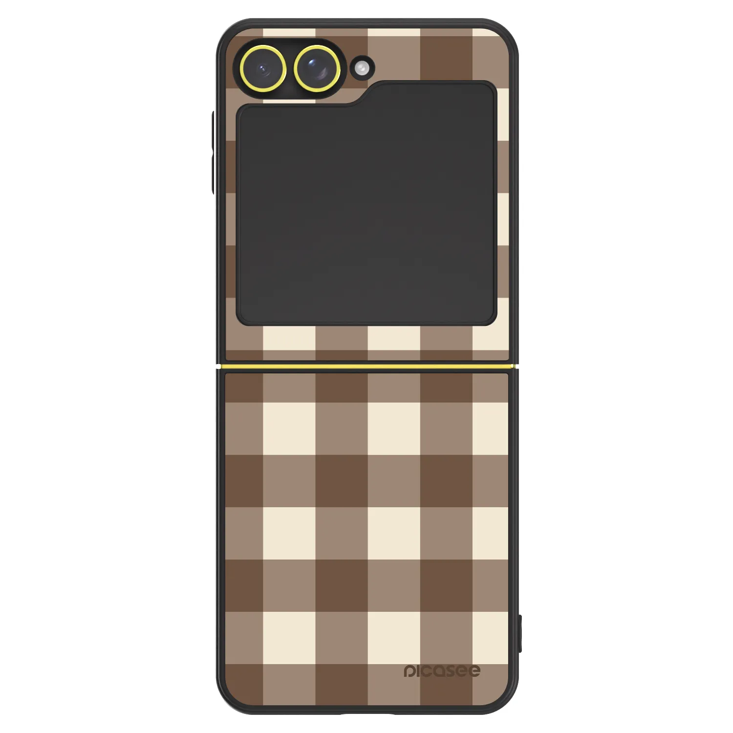 Picasee ULTIMATE CASE für Samsung Galaxy Z Flip7 FE 5G - Brown grid