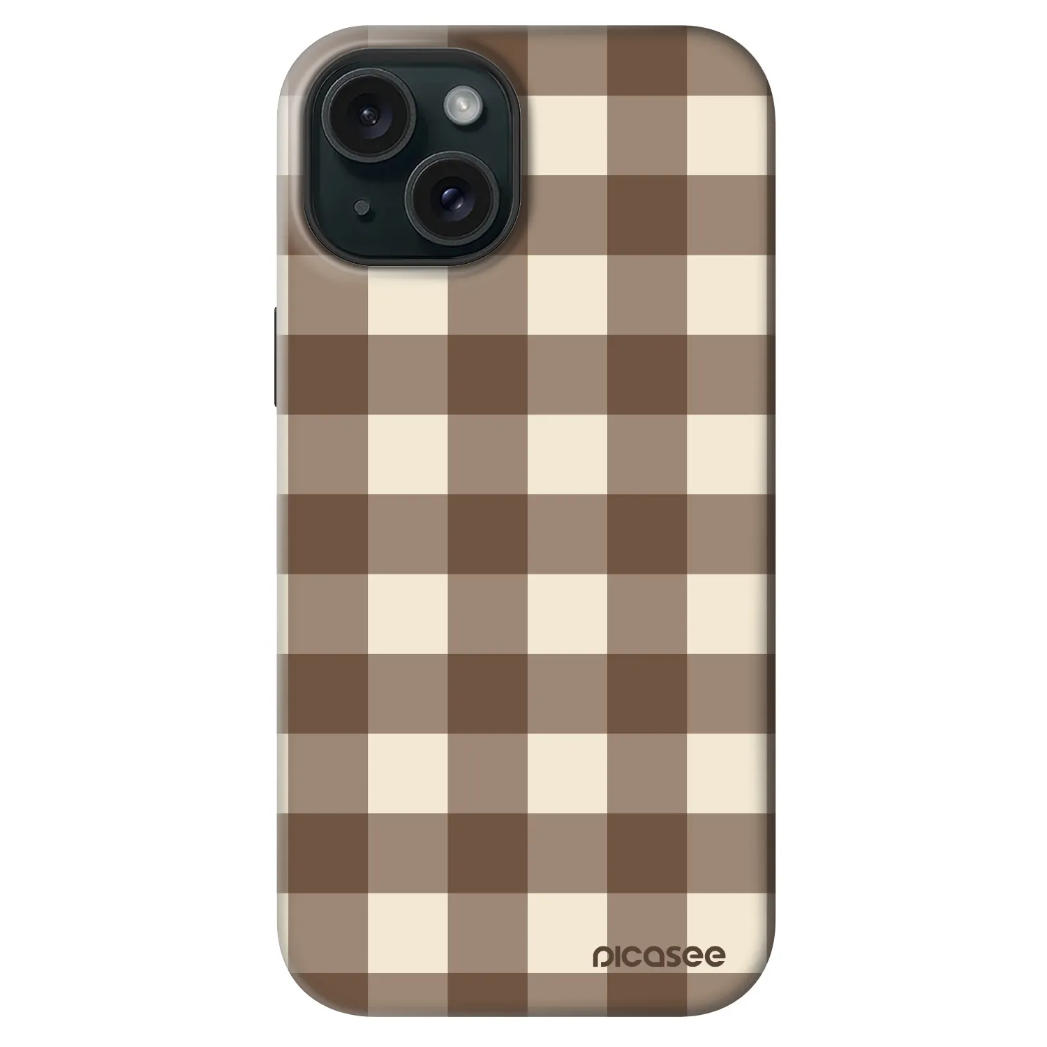 Picasee Fashion Case MagSafe für Apple iPhone 14 - Brown grid