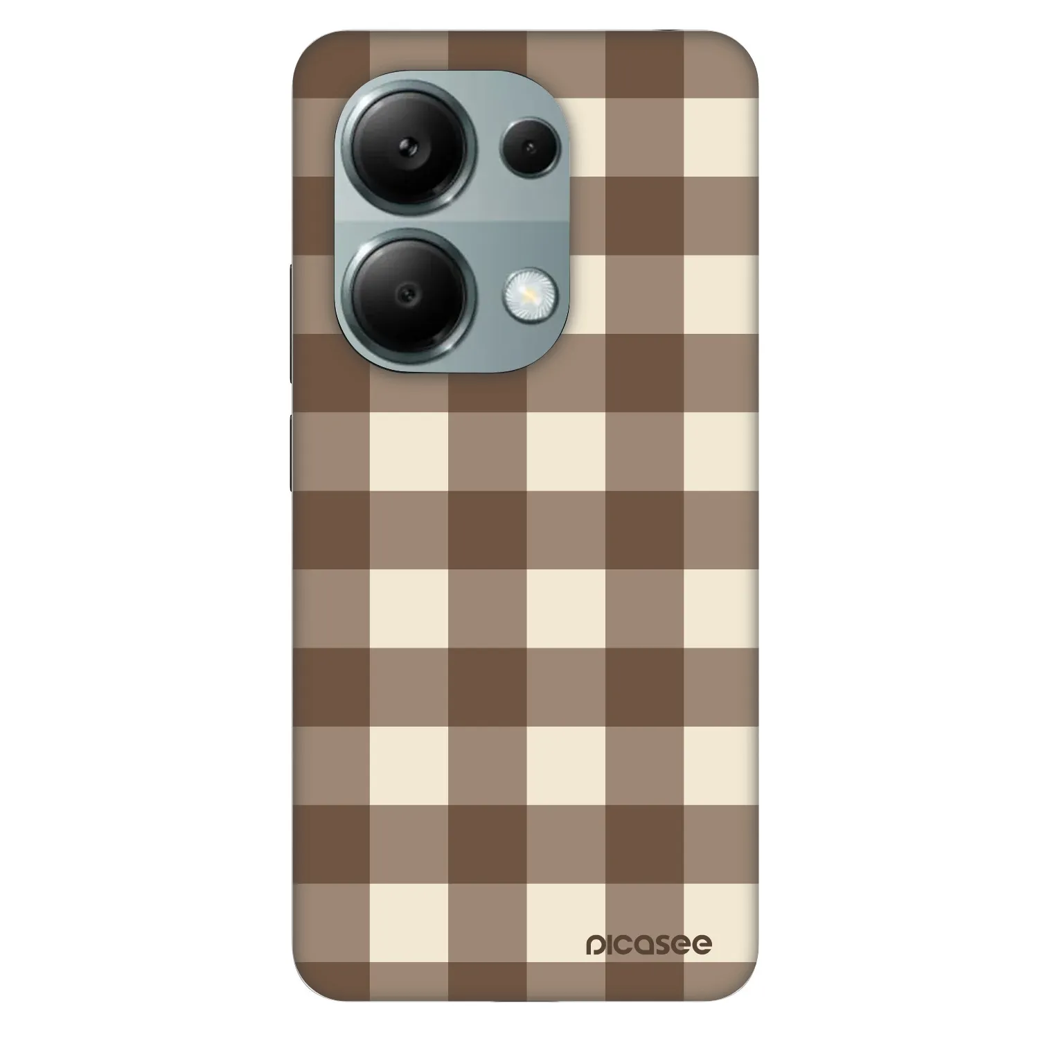 Picasee Fashion Case für Xiaomi Redmi Note 13 Pro 4G - Brown grid