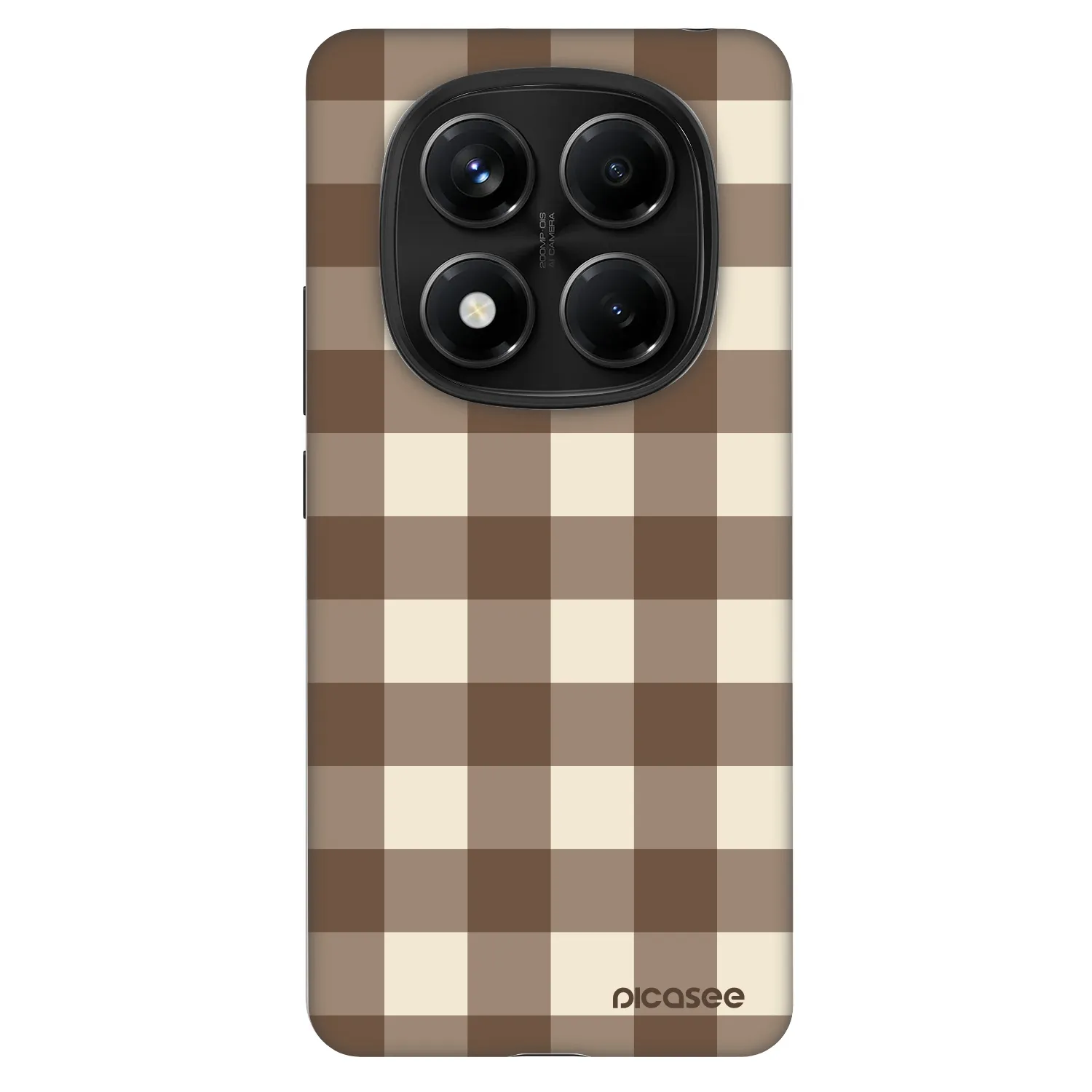 Picasee Fashion Case für Xiaomi Redmi Note 14 Pro 4G - Brown grid