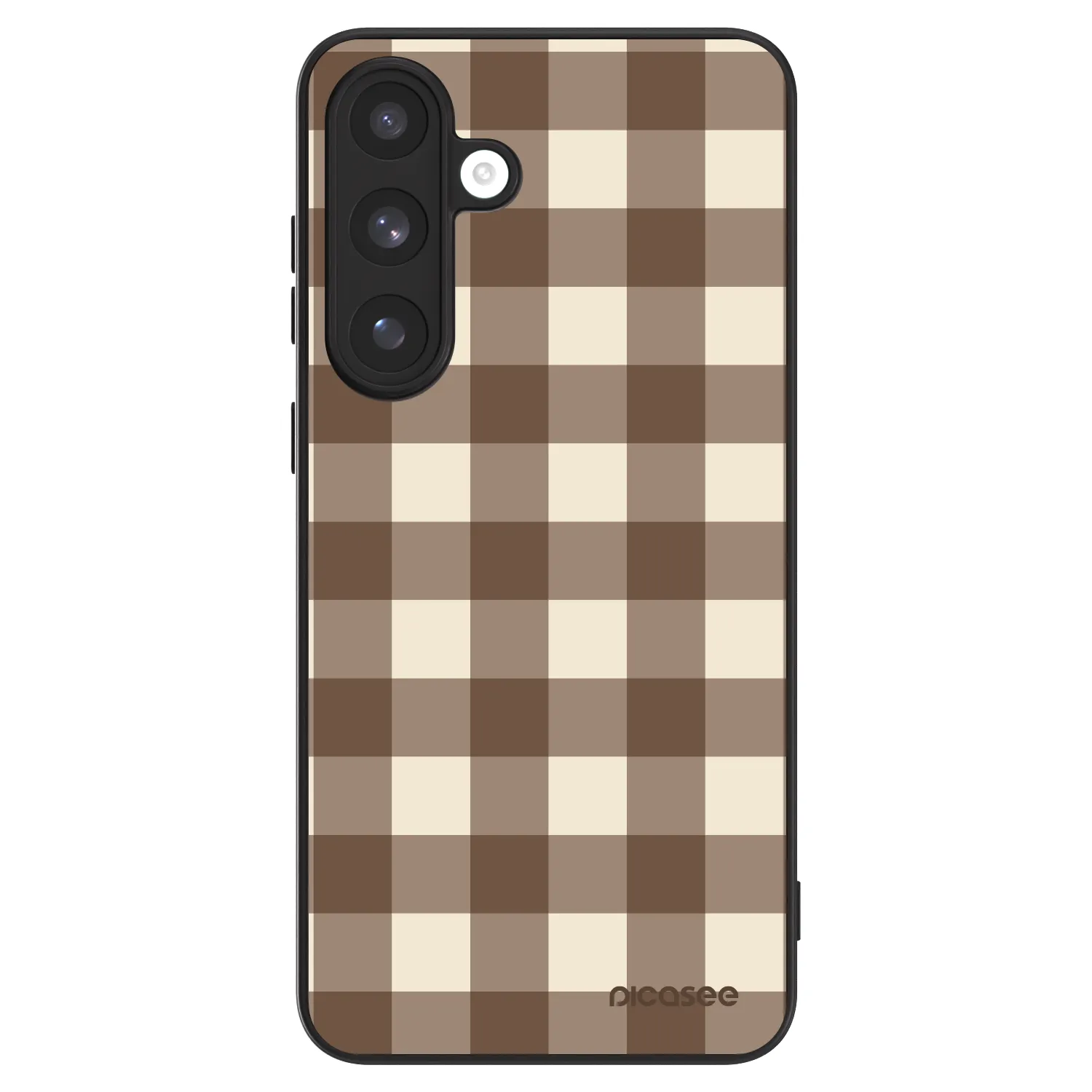 Picasee ULTIMATE CASE PowerShare für Samsung Galaxy S25 FE 5G - Brown grid