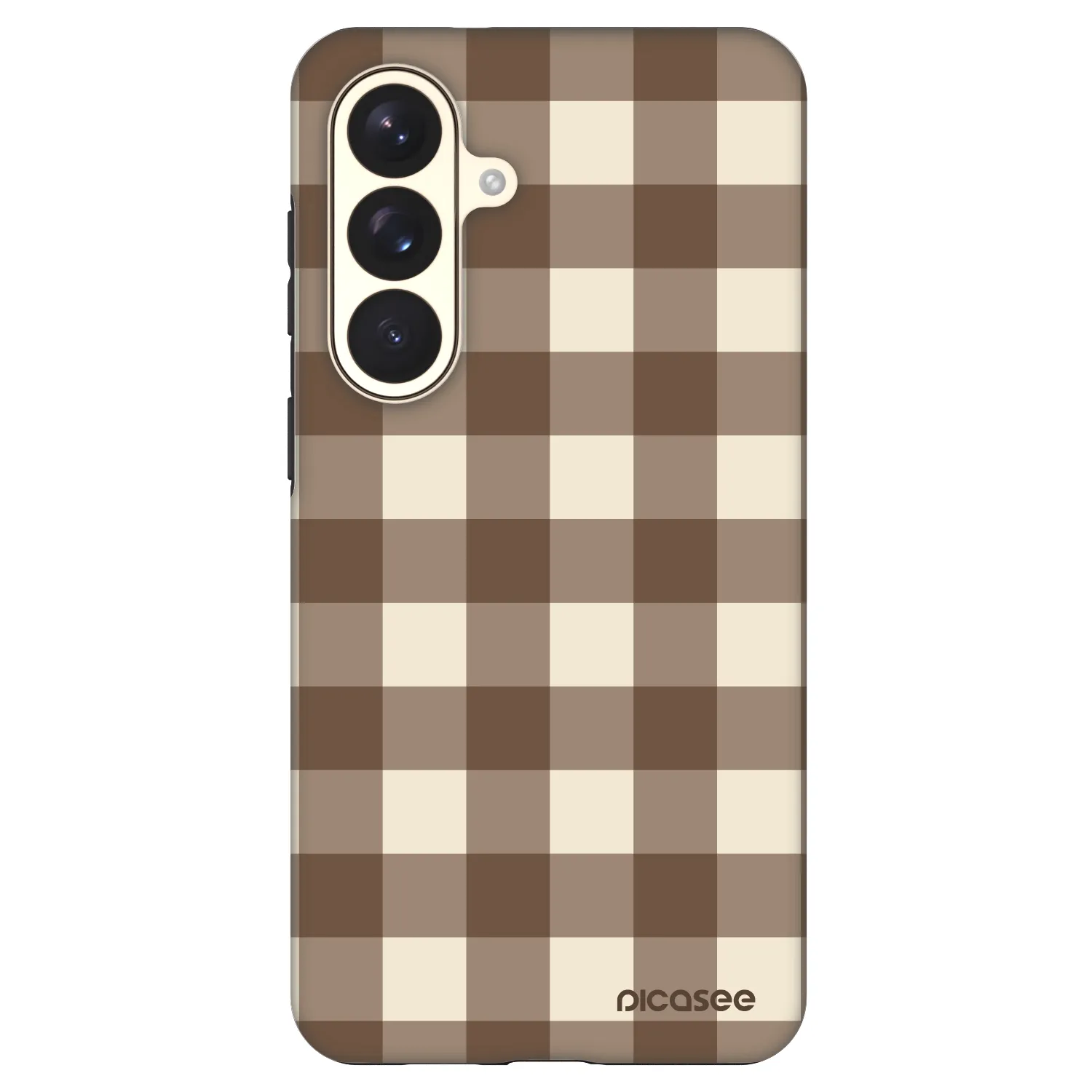 Picasee Fashion Case PowerShare pro Samsung Galaxy S26+ - Brown grid