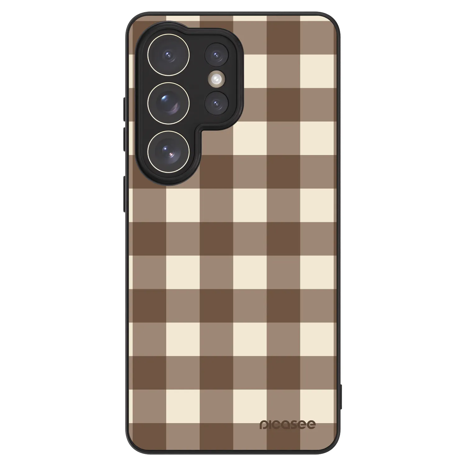 Picasee ULTIMATE CASE PowerShare für Samsung Galaxy S26 Ultra - Brown grid
