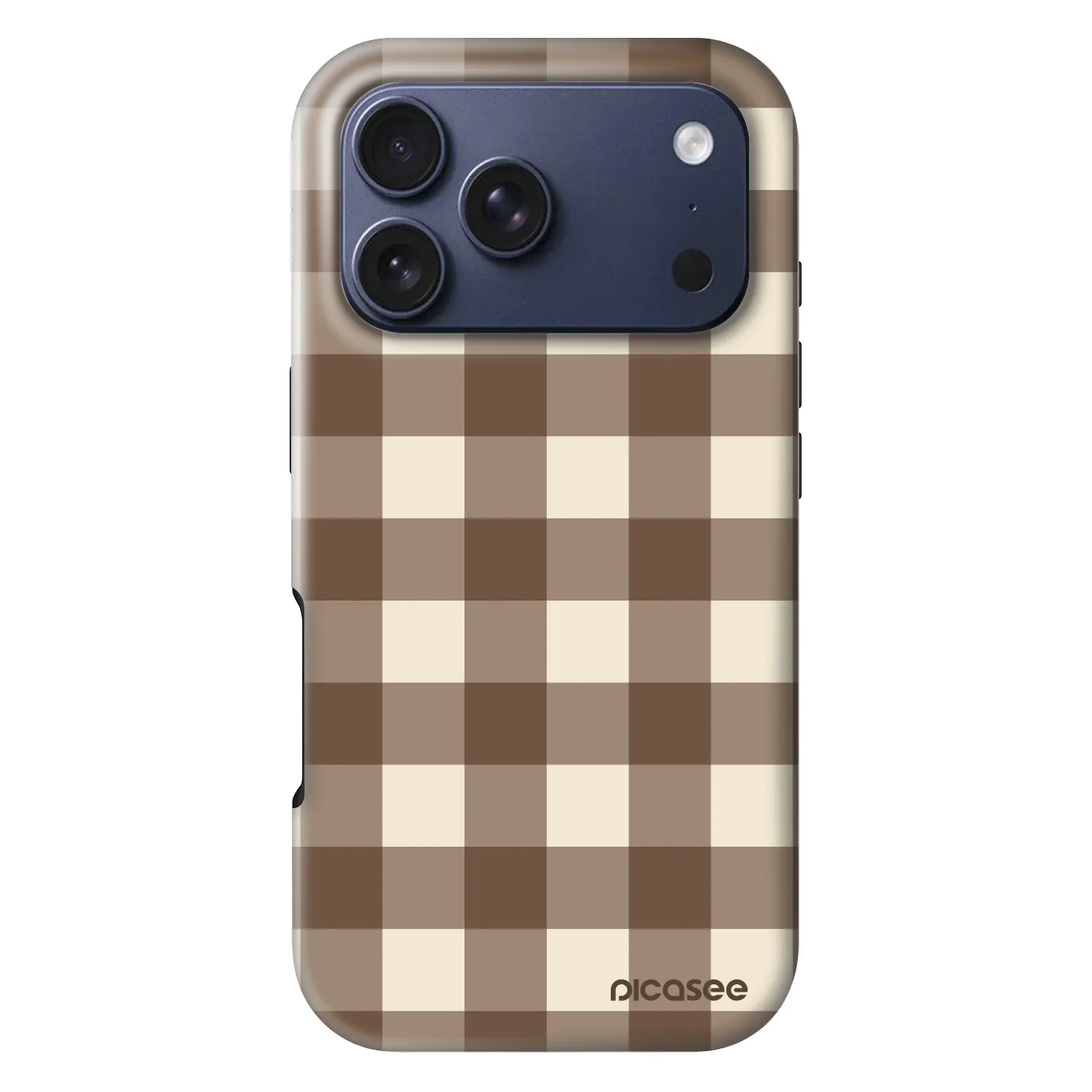 Picasee Fashion Case MagSafe für Apple iPhone 18 Pro - Brown grid