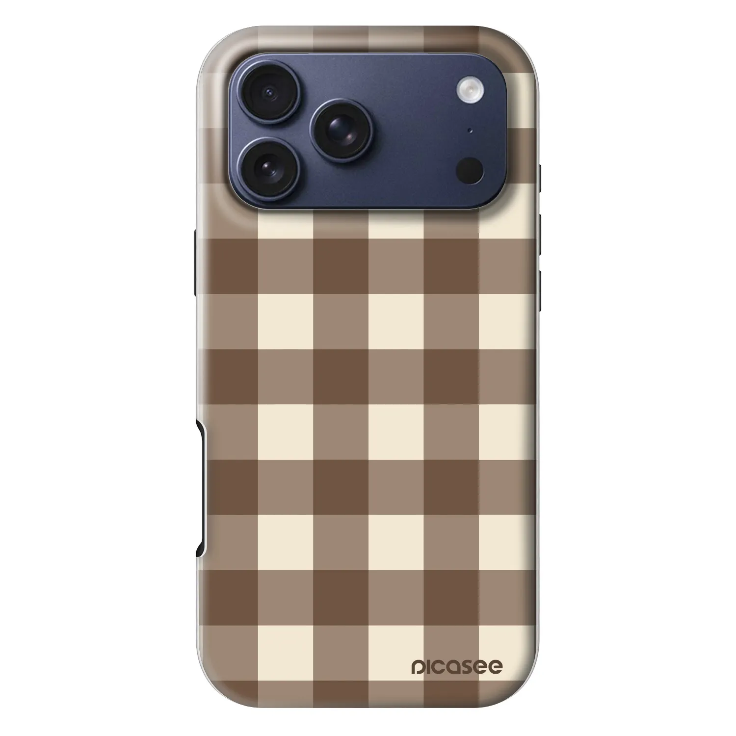 Picasee Fashion Case MagSafe für Apple iPhone 18 Pro Max - Brown grid