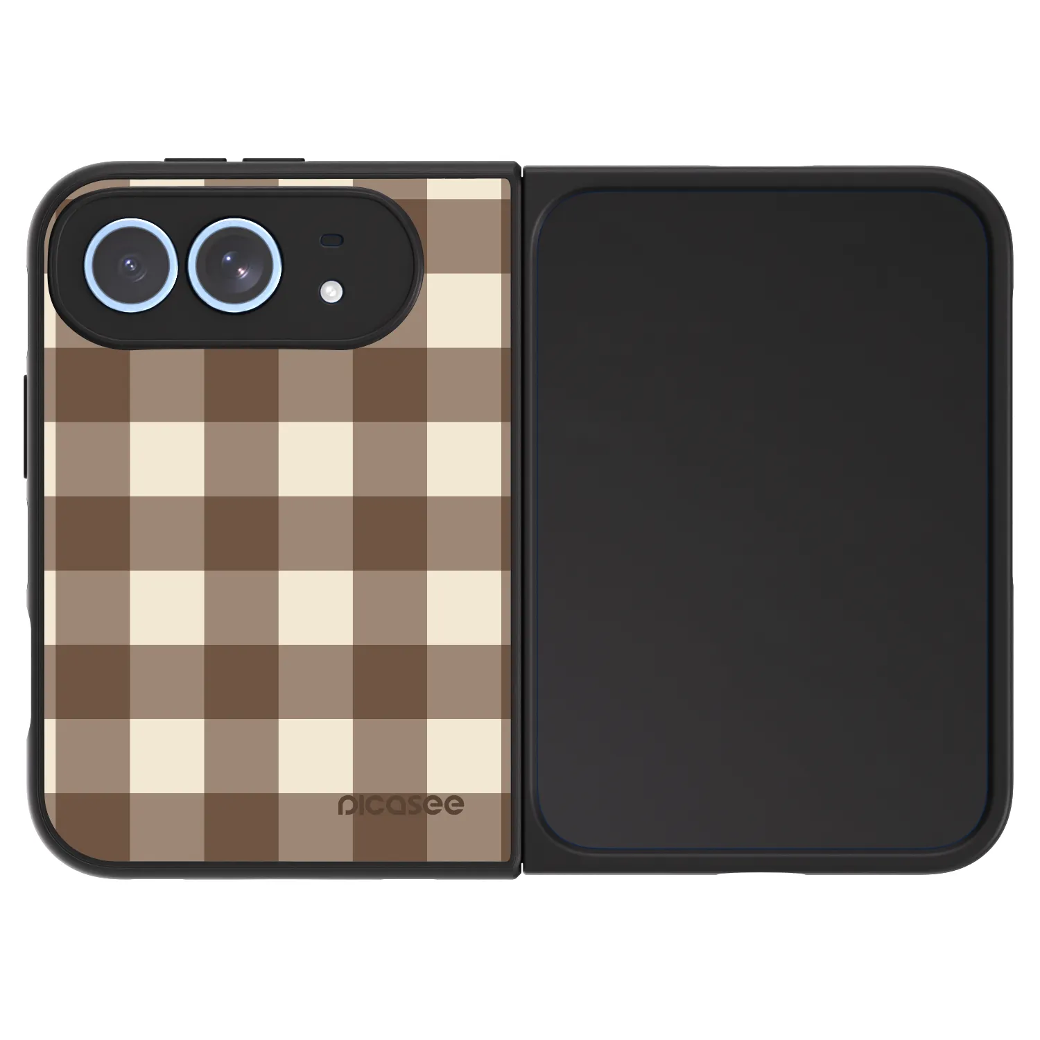 Picasee ULTIMATE CASE für Apple iPhone Duo - Brown grid