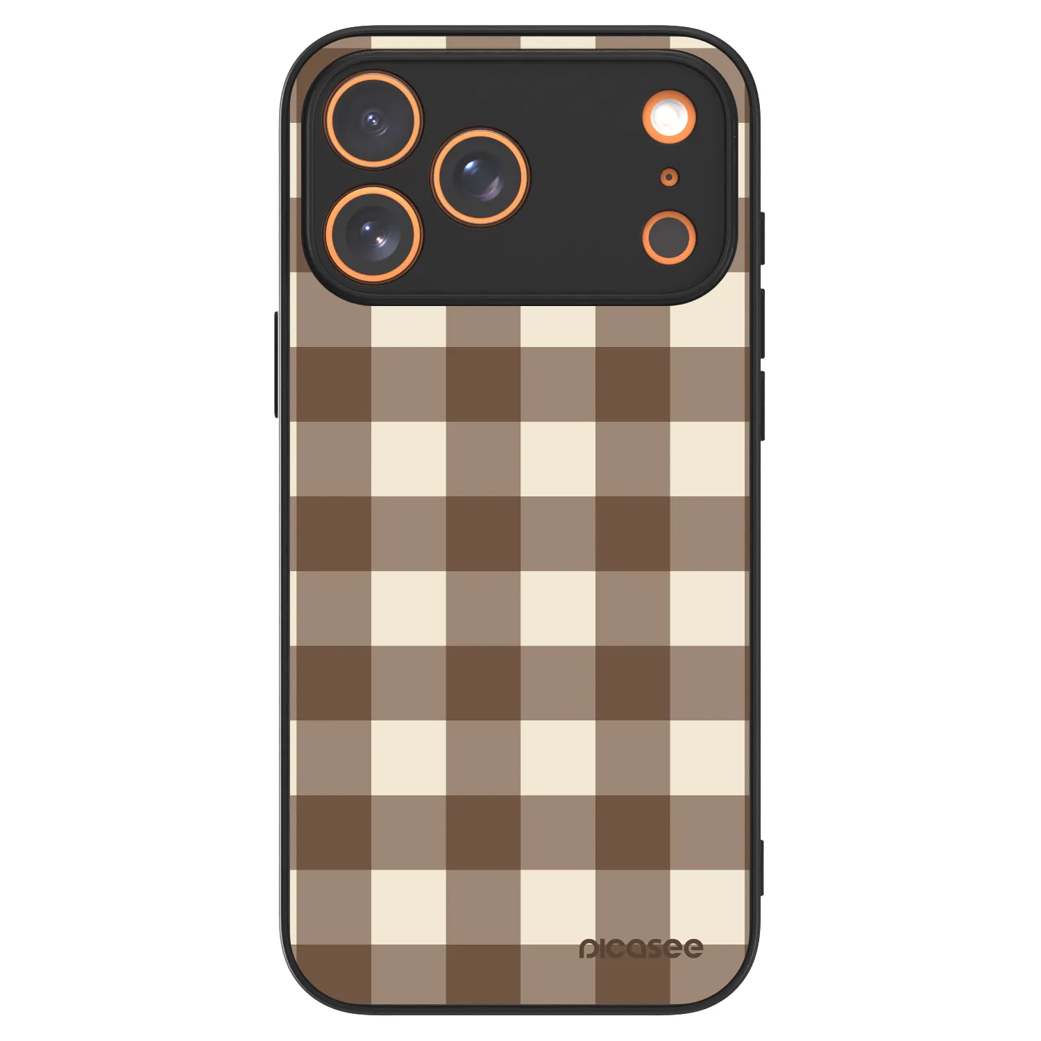 Picasee ULTIMATE CASE MagSafe für Apple iPhone 18 Pro Max - Brown grid