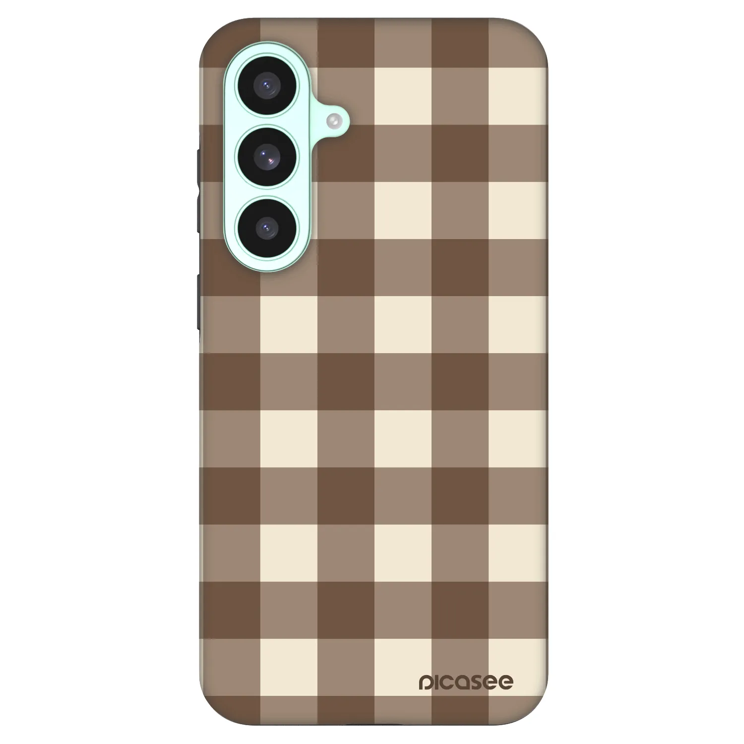 Picasee Fashion Case PowerShare pro Samsung Galaxy S26 FE - Brown grid