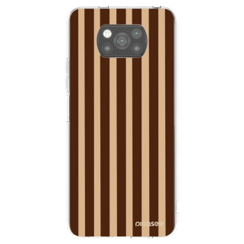 Picasee Xiaomi Poco X3 Hülle - Schwarzes Silikon - Brown lines