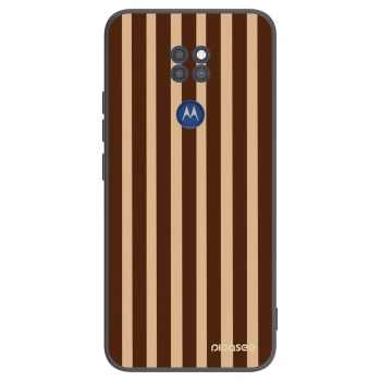 Hülle für Motorola Moto G9 Play - Brown lines