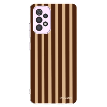Picasee Samsung Galaxy A32 5G A326B Hülle - Transparentes Silikon - Brown lines