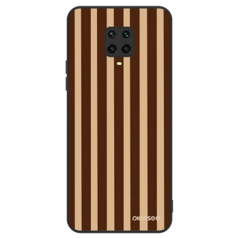 Hülle für Xiaomi Redmi Note 9 Pro - Brown lines