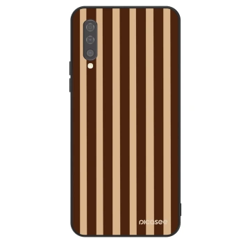 Hülle für Samsung Galaxy A50 A505F - Brown lines