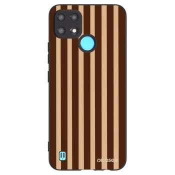 Hülle für Realme C21 - Brown lines