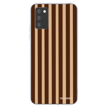 Hülle für Samsung Galaxy A03s A037G - Brown lines