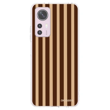 Picasee Xiaomi 12 Hülle - Transparentes Silikon - Brown lines