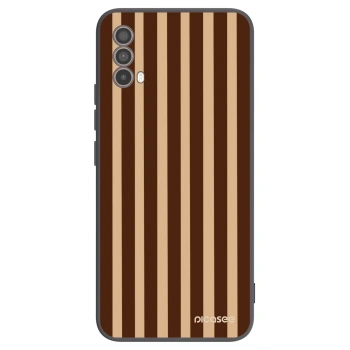 Hülle für Motorola Moto E40 - Brown lines